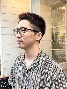 アミュレ(Amule) メンズ髪型ベリーショート刈り上げジェルワックススタイリング