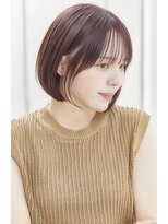 ミチオ ノザワ ヘアサロン ギンザ(Michio Nozawa HAIR SALON Ginza)&nbsp;シースルーバングと丸みボブ×似合わせカット【瀧上丈司】