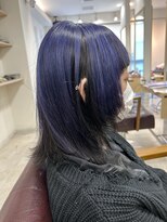 オリーブ 心斎橋店(Olive) アンブレラカラー×青紫