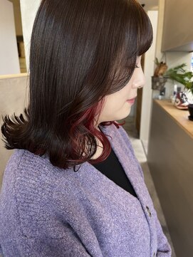 サロンド ココ(Salon de COCO) イヤリングカラーピンクレッド