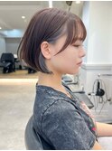 ボブ/イヤリングカラー/ショート/20代30代40代
