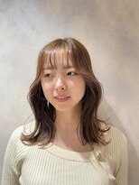 アオ(AO。)&nbsp;ベージュカラー/レイヤーカット/ハイライトカラー/横浜美容室