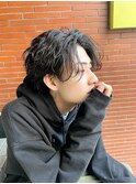 センターパート/シャドウパーマ/ニュアンスパーマ