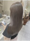 髪質改善カラー×シアーグレージュ