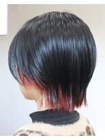 ウィスカーヘアー(whisker hair) ショートウルフ インナーカラー