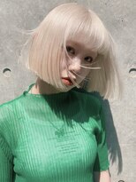 ピークアブー 原宿ハラカド(PEEK-A-BOO) ホワイトブランド/ブロンドボブ/金髪ボブ/ホワイトカラー