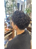 ナチュラルパーマ×マッシュスタイル
