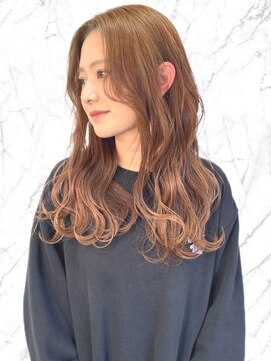 ヘアメイク ミチ 富田店(HAIRMAKE MICHI) 【MICHI富田店 古作蓮】アプリコットオレンジ 似合わせカット