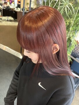 ダブル アンダーバー サロン(W_SALON) 【W_SALON 河原町】艶髪ワインレッド