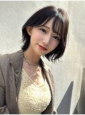 レイヤーボブ/顔まわりレイヤー/ボブ/外ハネボブ/小顔/表参道