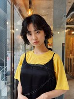 ヒュージ 表参道(huge)&nbsp;ショートボブ/ミニボブ/ニュアンスパーマ/顔周りカット/20代30代