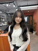 レブ 三条河原町(Reb,)&nbsp;ブリーチなしダブルカラーレイヤーカットミルクティーベージュ