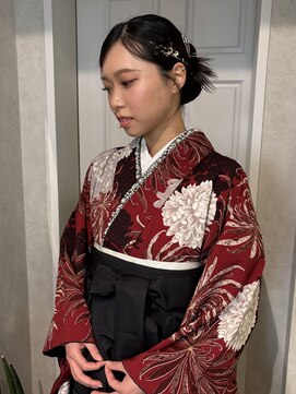 ゼスト クレス(ZEST Cres) 【立川cres小山】カチモリシニヨン 袴着付け