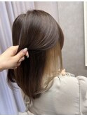 ミルクティーベージュ、インナーカラー