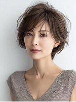 Heart's美人設計と白髪ぼかし専門店 青山表参道店 脱白髪染め/ショートヘア【ハーツ】&nbsp;白髪ぼかし脱白髪染め似合わせショートボブ40代50代60代