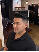 ワンワンオー バーバーショップ 博多店(@110 BARBER SHOP)&nbsp;ツーブロックショートカルマヘアスリックバックジェットフェード