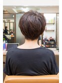 ショート　【 ソフト刈り上げ × 耳掛け × 丸みショート 】