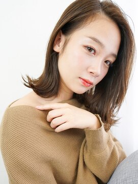 ラフィス ヘアー リアン 西宮北口店(La fith hair lien) 【La fith】 外はねミディアムスタイル