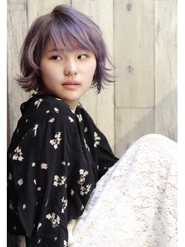 トムキャット(TOM CAT) 秋冬大人かわいいスモーキーパープルショートボブ