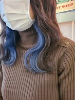 キーン 立川店(keen)&nbsp;【keen×武田】インナーカラー×ブルー