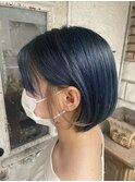 【roijir 表参道】ネイビーショート×髪質改善