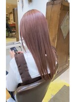 リブロ 三軒茶屋(LIBRO) オレンジピンクのロング