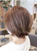 伸ばし中でも可愛く！外ハネショートCALI・田町・三田・美容室