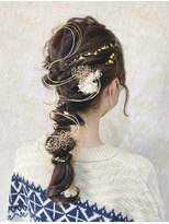 ヘアデザイン ノア(Noa)&nbsp;水引きあみおろしアレンジ