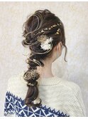 水引きあみおろしアレンジ