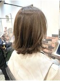 20代30代40代大人可愛い/アッシュオリーブベージュ/縮毛矯正
