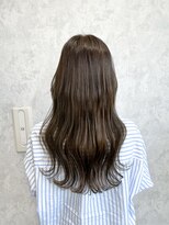 デミヘアー(Demi hair)&nbsp;アイスグレージュ×ウェーブ韓国風巻き