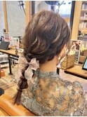 ヘアセット/ヘアアレンジ/ヘアメイク/ハーフアップ/前髪カット