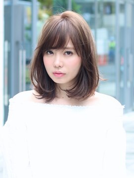 ノラ ギンザ(NORA GINZA) ミディアム×小顔カット×レイヤー 20代30代40代