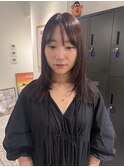 顔周りレイヤーカット/ミディアム