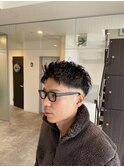 フェードショートアップバング