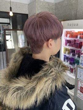 リンダテーラ(Linda tela) 【札幌白石】メンズダブルカラー/くすみピンク/ケアブリーチ