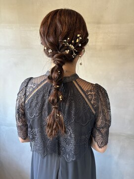 ヘアーサロンウル(hair salon ulu) (阿部)編みおろしヘアセット