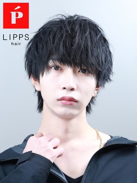 リップス 天神(LIPPS) 【LIPPS天神】ツイストツーブロック黒髪マッシュミニウルフ