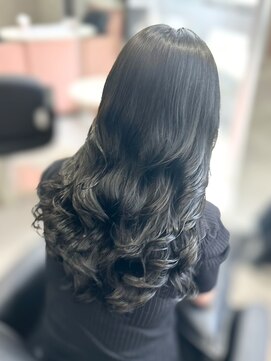 ジエクト カナウ(The Ect canow) コテ巻き風パーマ/無重力/チャコールグレー/オリーブグレー