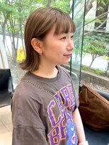 デコラ DECOR 切りっぱなしボブ/ミルクティーベージュ/ダブルカラー