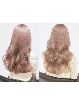 髪質改善Aujuaトリートメント×ケアブリーチが人気の渋谷美容室♪ダブルカラー/ハイトーンで傷んだ髪にも◎