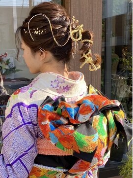 アウラ(AULA) 【47.成人式×振袖×着付け・ヘアセット・ヘアアレンジ】