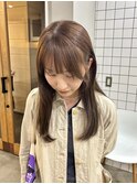 透明感たっぷりグレージュカラー