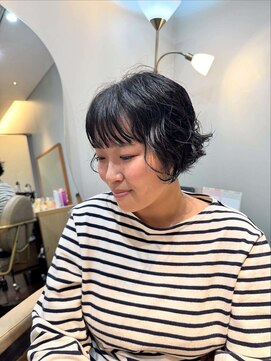 ログ(Log) ショート ボブ　パーマ