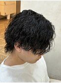 ツイストスパイラル縦落ちパーマシャドウパーマ刈り上げ眉毛