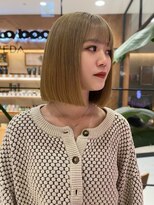 ピークアブー アヴェダ 池袋東武(PEEK-A-BOO AVEDA)&nbsp;ワイドバング×切っぱなしボブ