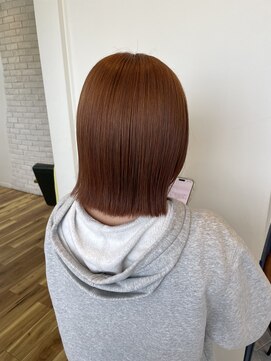 ラグ バイ シゲルカットクラブ 神田久志本店(lag) ダブルカラーでオレンジブラウン