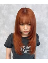 メゾン アール(maison R)&nbsp;レイヤーカット×オレンジヘア