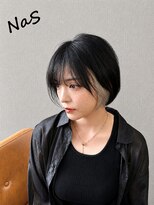 ナズ 渋沢(NaS)&nbsp;顔タイプ診断×似合わせショートボブ・インナーカラー
