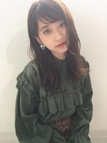 ファースト 仙台店(first) 大人かわいい小顔ミディアム・ナチュラルベージュ